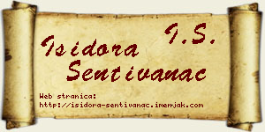 Isidora Sentivanac vizit kartica